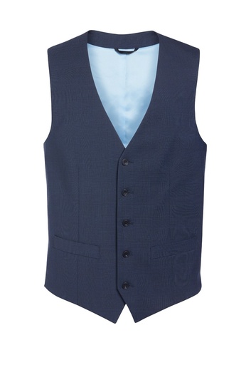 Busso waistcoat-Navy Check
