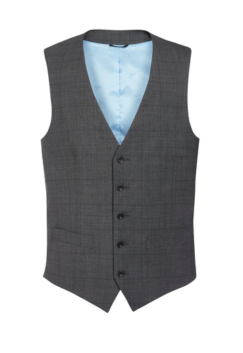 Busso waistcoat-Grey Check