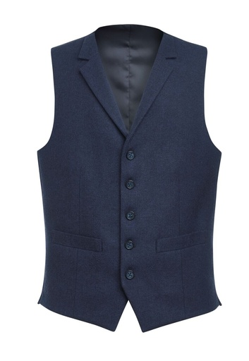 Rockwood Tweed Waistcoat-Navy H/B