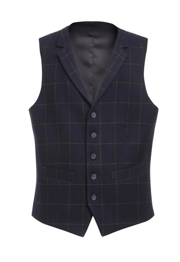 Rockwood Tweed Waistcoat-Navy Check