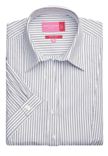 Pescara Ladies' S/S Blouse-White/grey