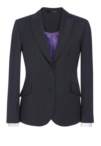 Novara Tailored Fit Jacket-Char P/Str