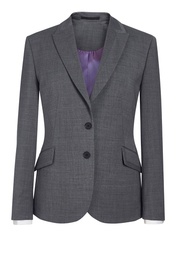 Novara Tailored Fit Jacket-Light grey