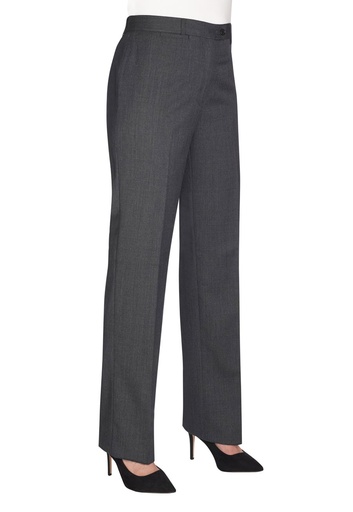 Grosvenor Straight Leg Trouser-Mid Grey