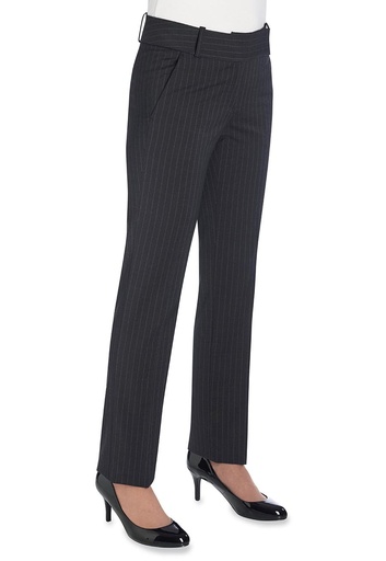 Genoa Tailored Leg Trouser-Char p/str