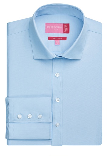 Treviso Ladies' L/S Blouse-Blue Popln