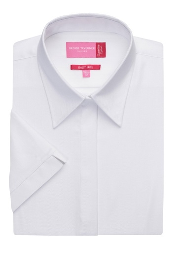 Ozzero Ladies' S/S Blouse-White h/b