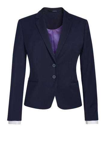 Calvi Slim Fit Jacket-Navy