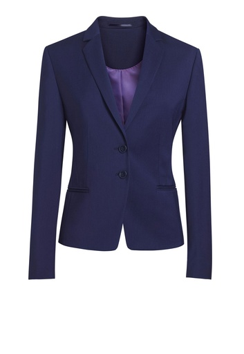 Calvi Slim Fit Jacket-Mid Blue