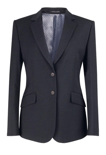 Hebe Classic Fit Jacket-Charcoal