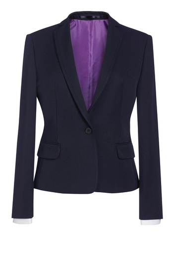 Saturn Tailored Fit Jacket-Navy
