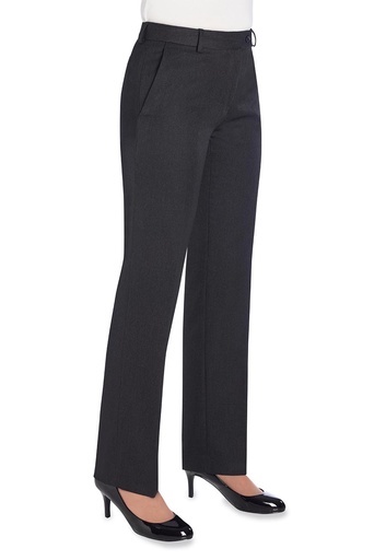Aura Straight Leg Trouser-Charcoal