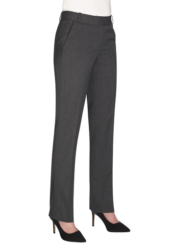 Astoria Tailored Leg Trouser-Mid Grey