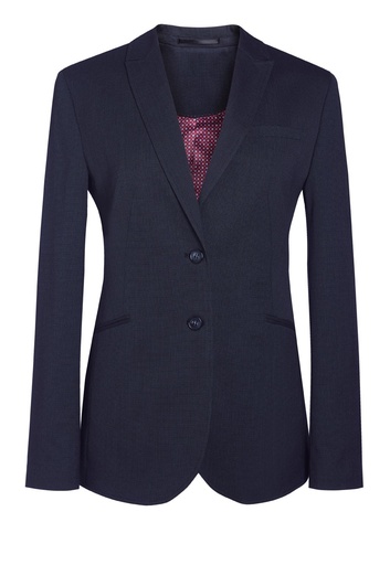 Cordelia Tailored Fit Jacket-Navy P/Dot