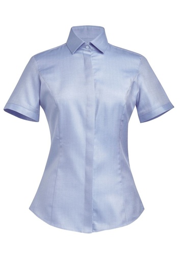 Chianti Ladies' S/S Blouse-Blue H/B