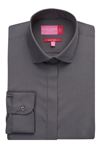Parma Ladies' L/S Blouse-Grey
