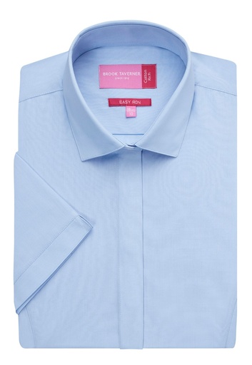 Modena Ladies' S/S Blouse-Blue
