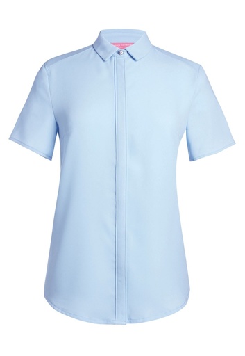 Venezia S/S Crepe Blouse-Sky Blue