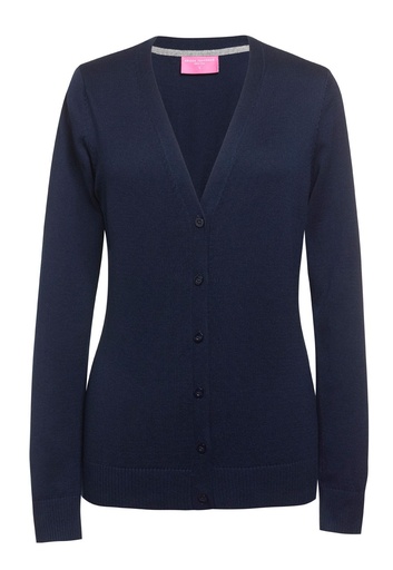 Augusta V Neck Cardigan-Navy