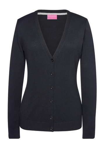 Augusta V Neck Cardigan-Black