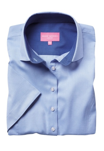 Victoria Ladies' S/S Blouse-Sky