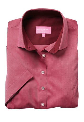 Victoria Ladies' S/S Blouse-Red
