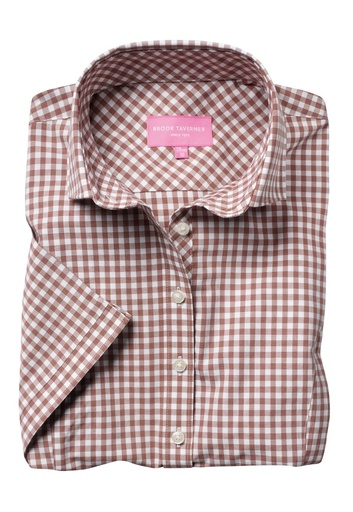 Tulsa Ladies' S/S Blouse-Brown