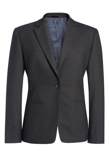 Cannes Tailored Fit Jacket-Charcoal