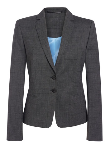 Calvi slim fit jacket-Grey Check