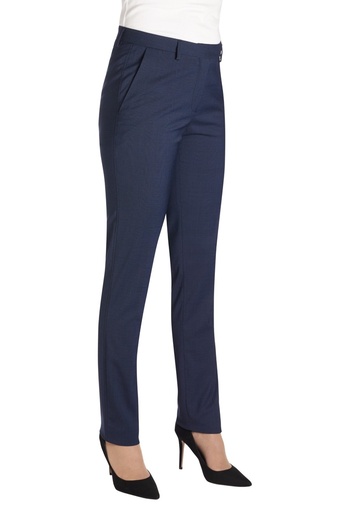 Torino slim leg trouser-Navy Check