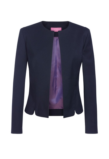 Rosa Tailored Fit Jacket-Navy