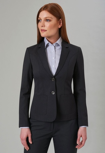 Edition Tailored Fit Jacket-Charcoal