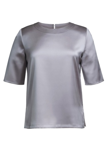 Ravenna 1/2 Sleeve Blouse-Grey