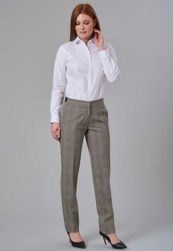 Stella Straight Leg Trouser-Grey Check