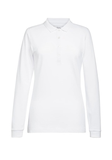 Anna L/S Polo Shirt-White