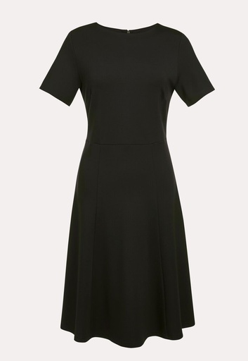 Belinda Skater Dress-Black