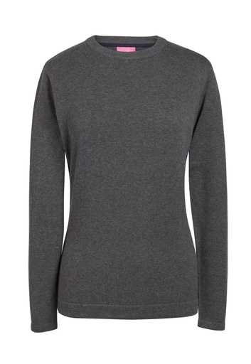 Helena Crew Neck Jumper-Charcoal