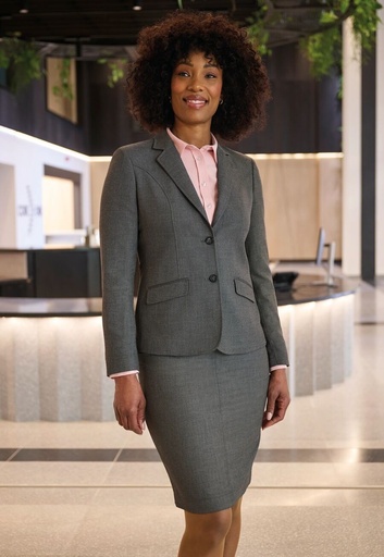 Margot Tailored Fit Jacket-Grey