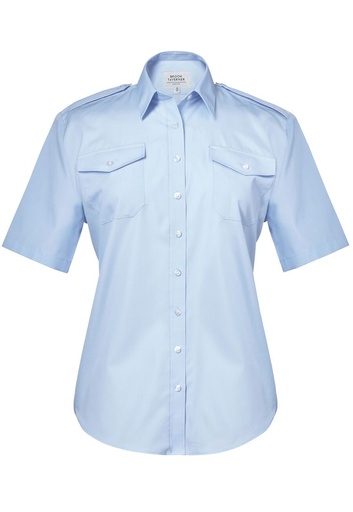 Hestia S/S Pilot Shirt-Blue