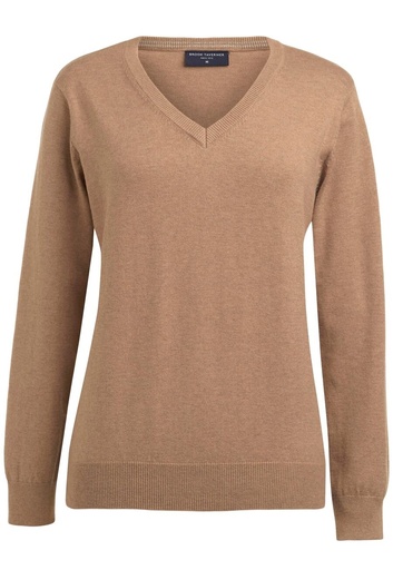 Riga V Neck Jumper-Oatmeal