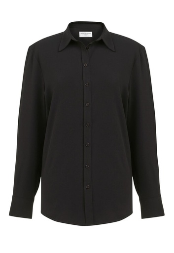 Bergamo L/S Crepe Blouse-Black