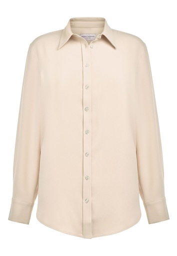 Bergamo L/S Crepe Blouse-Putty