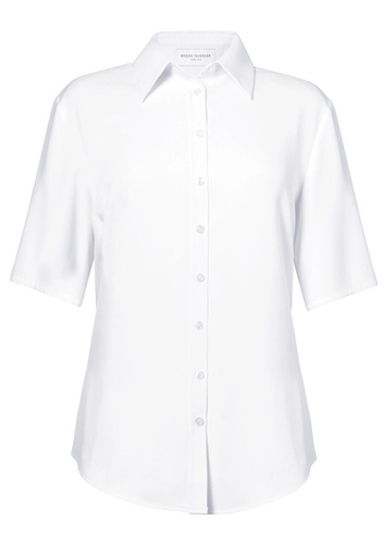 Garda S/S Crepe Blouse-White