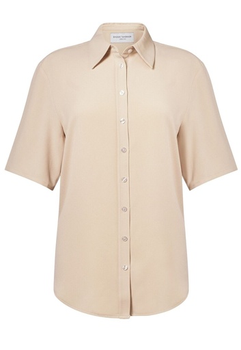 Garda S/S Crepe Blouse-Putty
