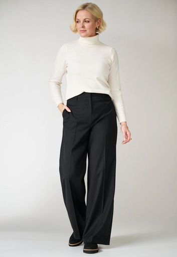 Bella Wide Leg Trouser-Black