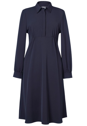 Virgo Shirt Dress L/S-Navy