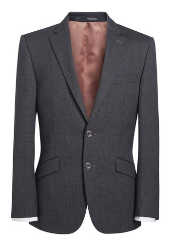 Aldwych Tailored Fit Jacket-Mid Grey
