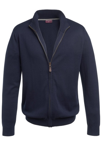 Columbus Zip Cardigan-Navy