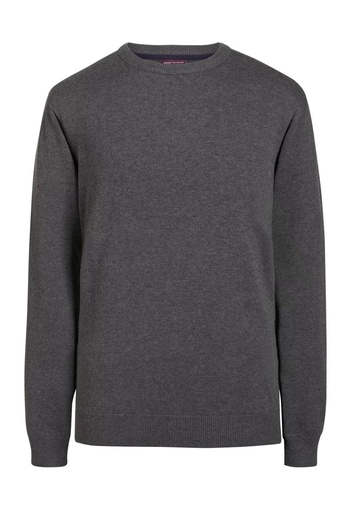 Jackson Crew Neck Jumper-Charcoal