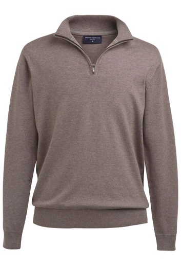 Copenhagen 1/4 Zip Jumper-Taupe